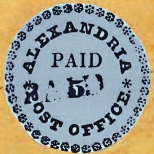 Alexandria “Blue Boy” Postmaster’s Provisional