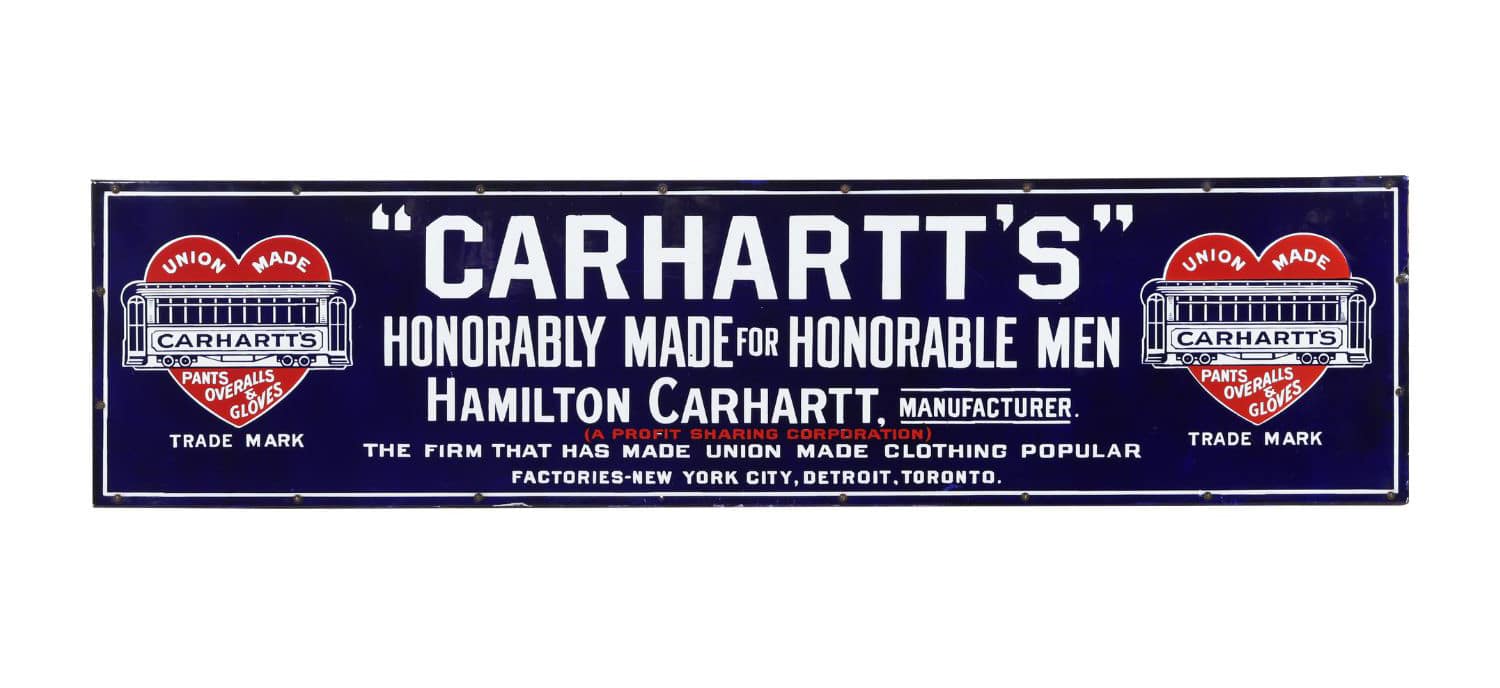 Carhartt Overalls sign