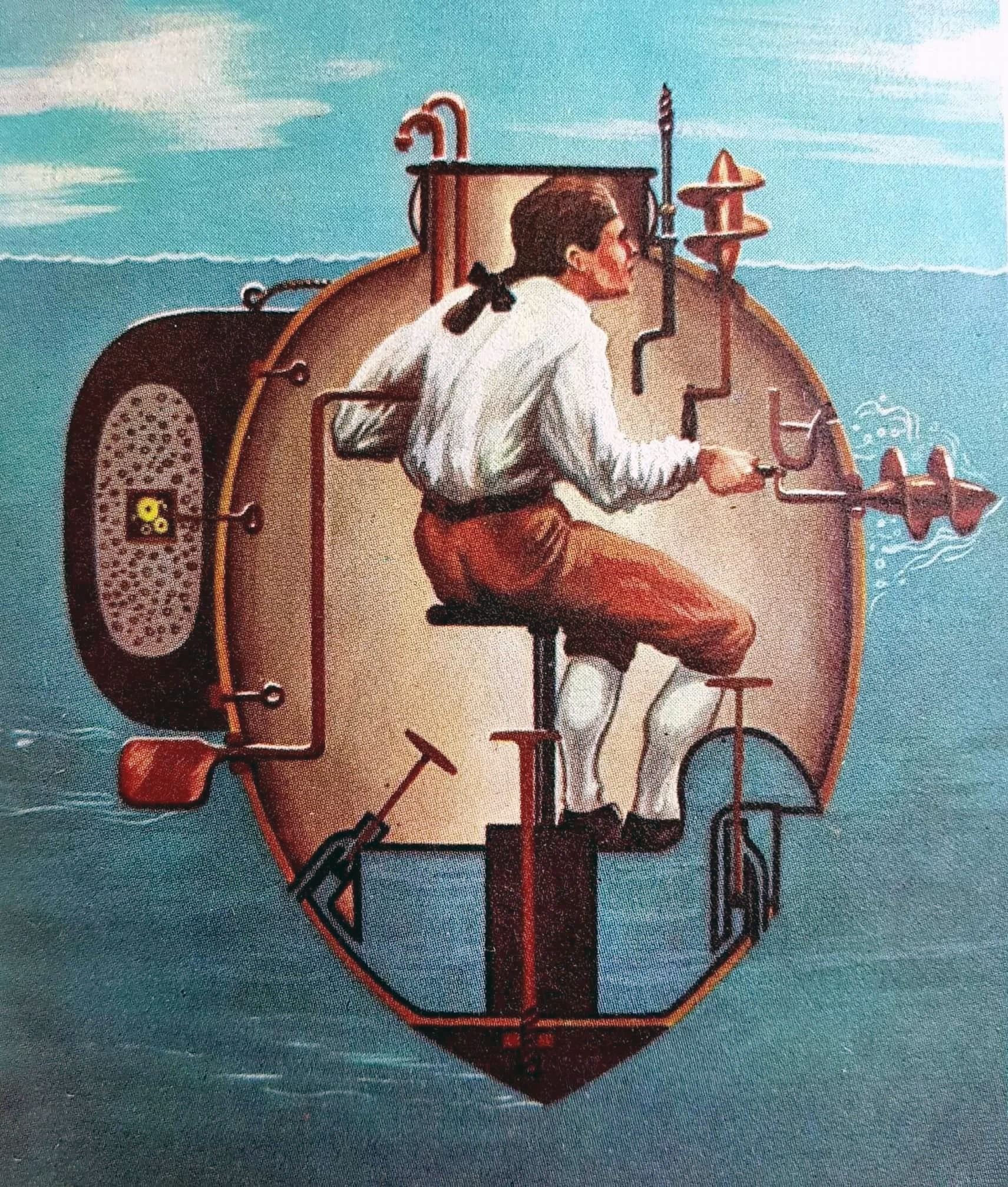 Rev War Spy Turtle Illustration