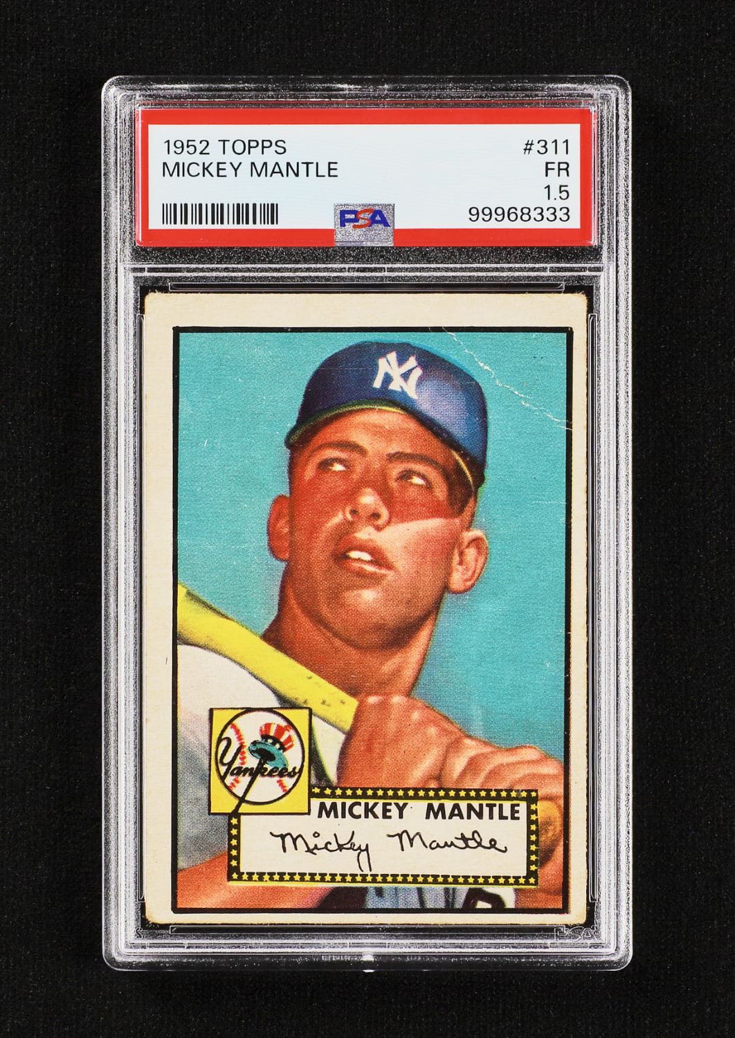 1952 Topps Mantle card