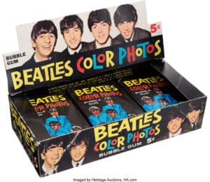 Beatles bubble-gum in display box sold for $4,000 in 2019 at Heritage Auctions.