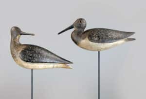Pair of dowitcher decoys
