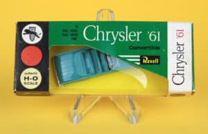 Revell’s HO-scale 1961 Chrysler models are now quite hard to find.