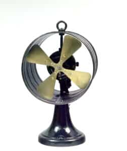 General Electric fan, iron body and brass rotor, 1910. United States of America, 20th century.