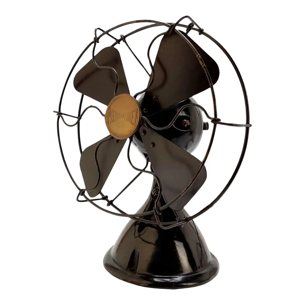Original 1918 Menominee Stationary "Clamshell" Desk Fan