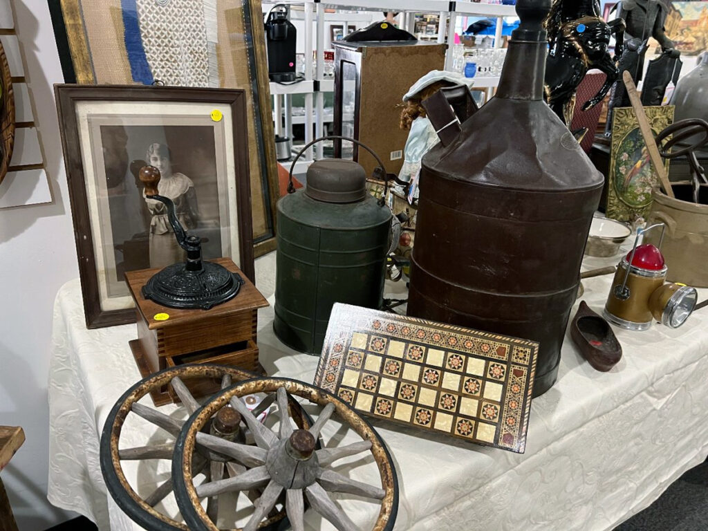 Items on display at an Estate Sale