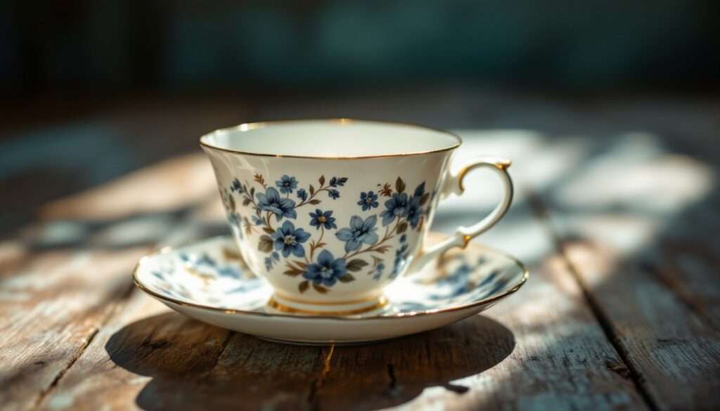 elegant floral teacup stockcake 1