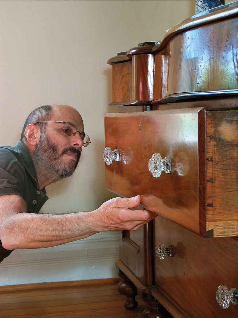 inspecting drawers