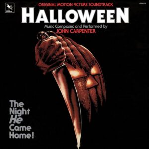 The Halloween soundtrack on vinyl featuring the score created and performed by John Carpenter.