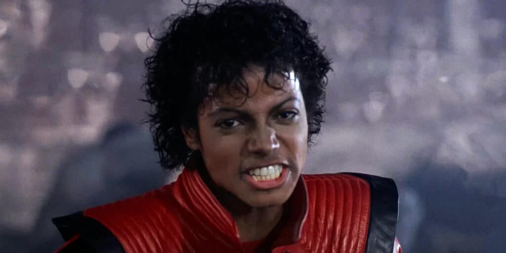 Michael Jackson in Thriller jacket