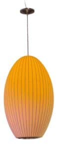 Atomic oval hanging bubble lamp, George Nelson