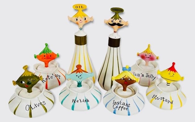 Holt-Howard Pixieware condiment jar collection