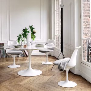 Eero Saarinen designed the innovative and elegant Tulip seating in 1957