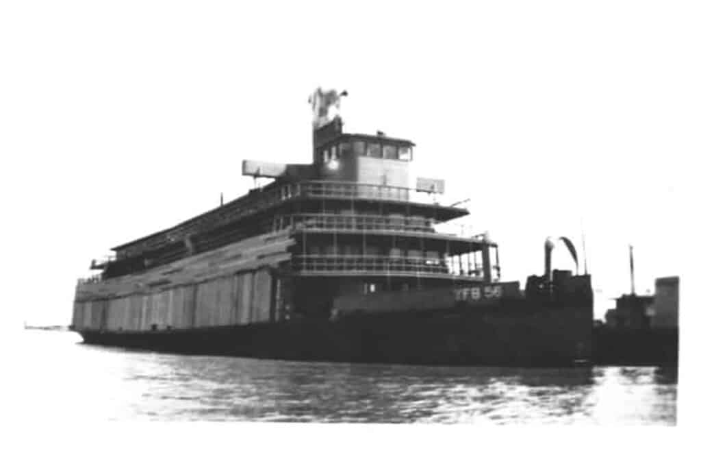 WWII file photograph of the Delta Queen during Naval Service