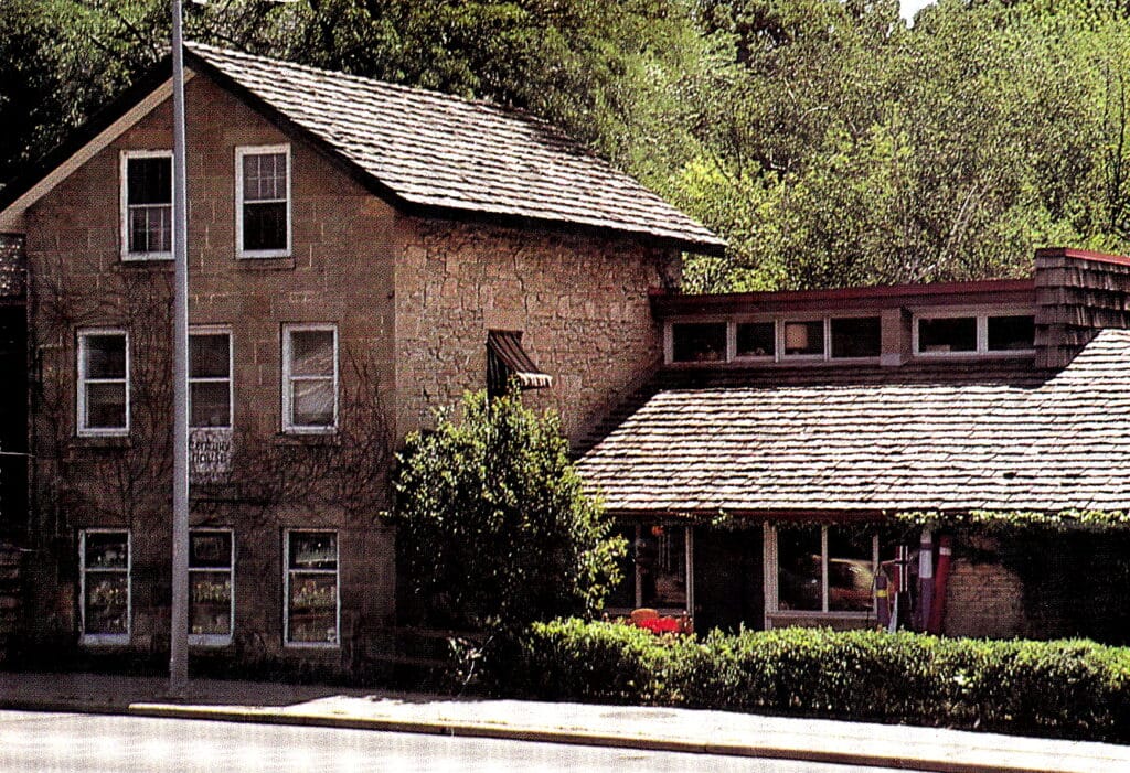 The exterior of Century House, Inc., as depicted on 
a 40th anniversary postcard, 1988. (Fagan Publishing Co., Madison)