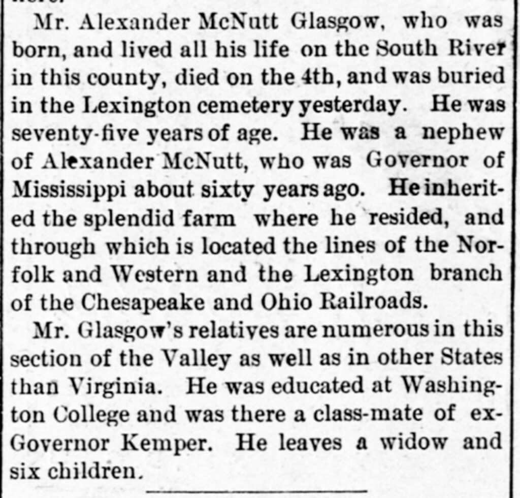 Alexander McNutt Glasgow 1820 1894