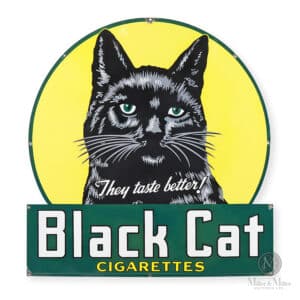 Black Cat Cigarettes Sign