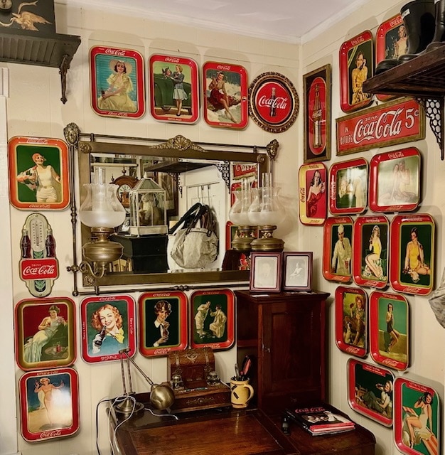 Author’s Coca-Cola tray collection display