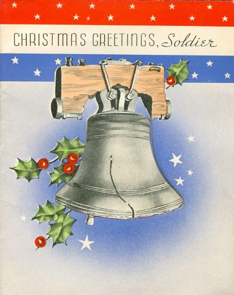 The Liberty Bell on this World War II card by Paramount is a pullout honeycomb.