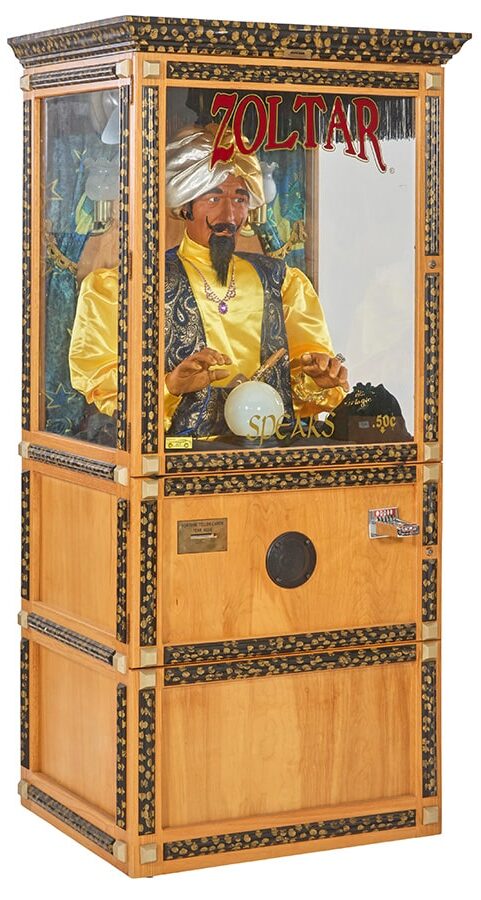 A 20th century coin-operated Zoltar Fortune Teller Machine