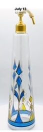 170 Knockout Art Deco Devilbliss blue enamel and gilded perfume bottle 9
3/4 inches tall