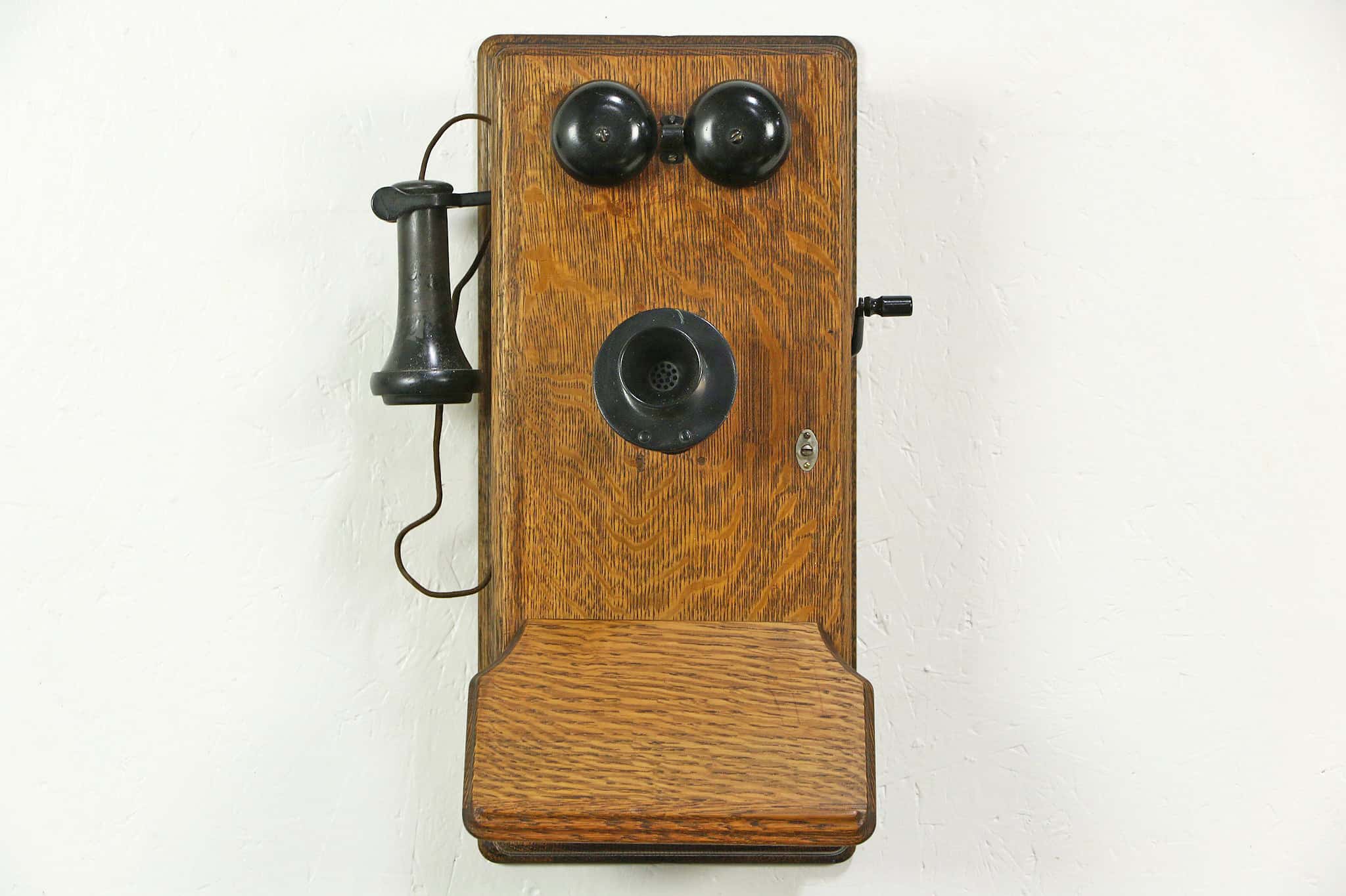 Antique Wooden Wall Phone