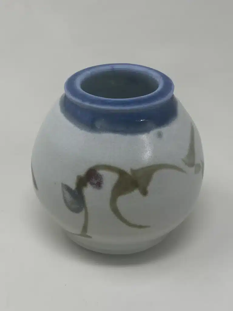 Cynthia Bringle, Miniature Vase, Porcelain with Brushwork, 3"