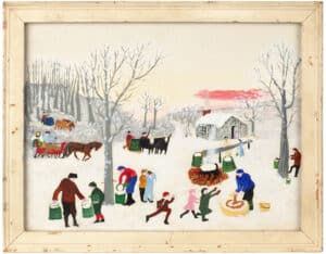 Grandma Moses painting, $68,750, Pook & Pook