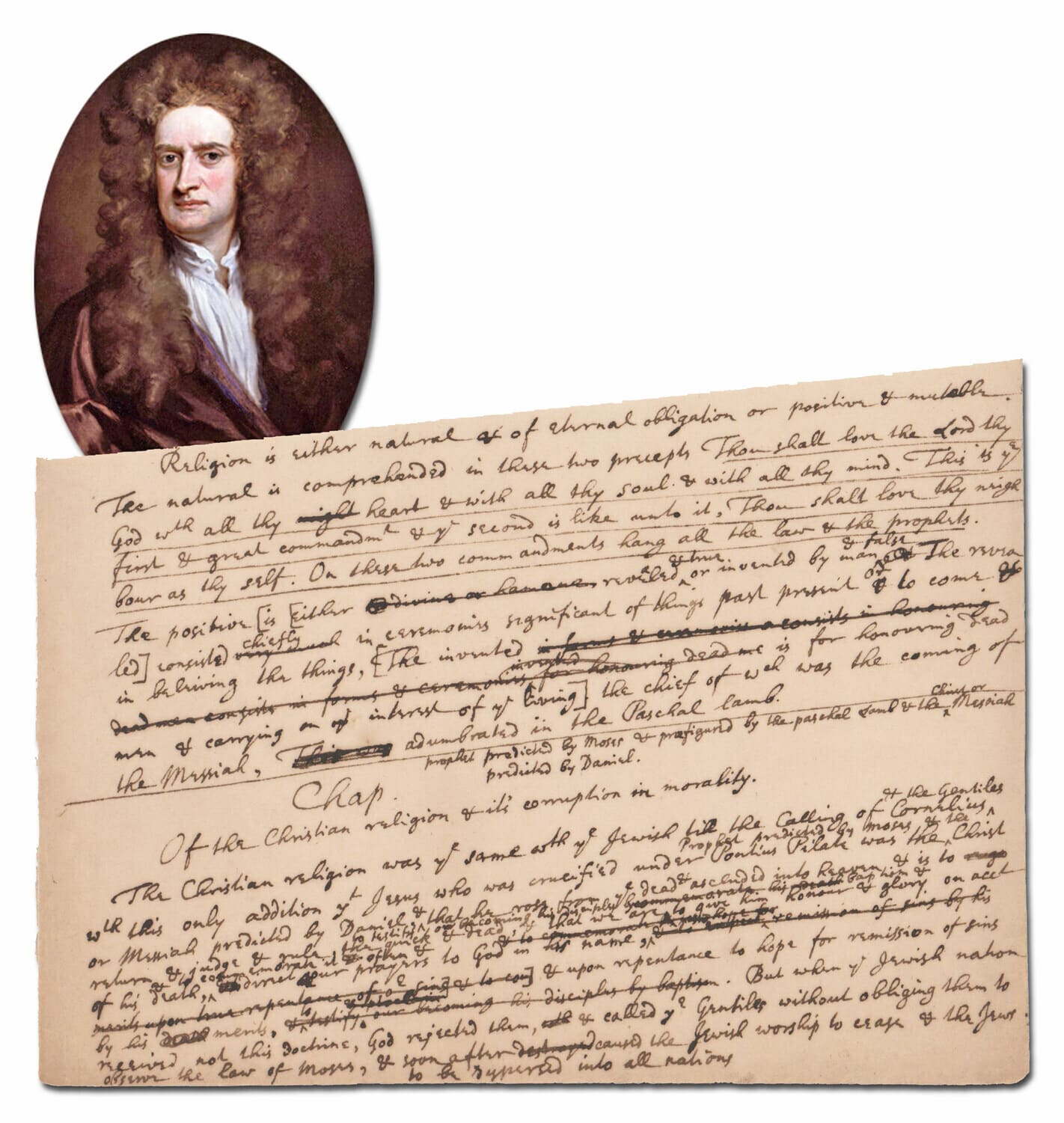 Isaac Newton manuscript, $89,600, University Archives