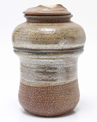 Karen Karnes Stoneware Art Pottery Covered Jar