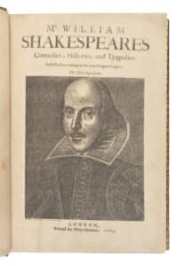 Shakespeare’s Third Folio, $121,150, Freeman’s