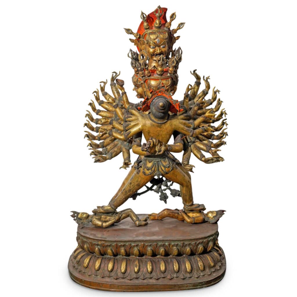 Tibetan bronze deity