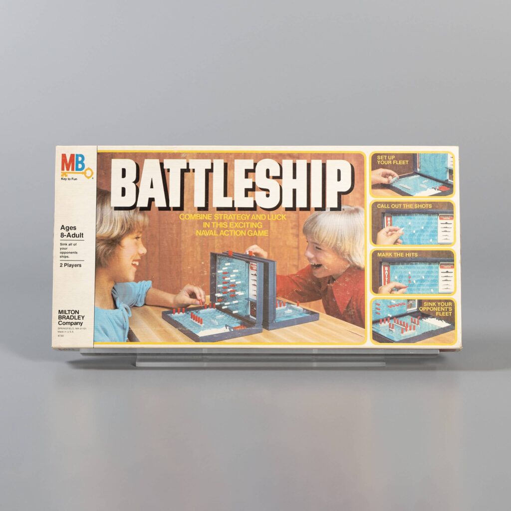 More than 100 million copies of Milton Bradley’s “Battleship” have been produced since its introduction some 50 years ago. It remains a favorite.