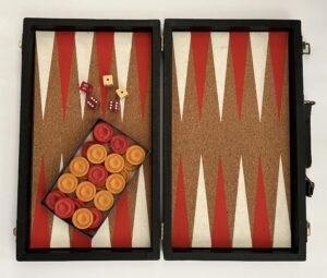 This 50-year-old backgammon set is far too swanky to remain closed up and stashed in a closet.