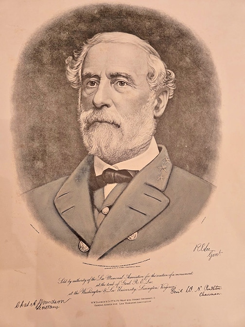 A reproduction of the Lee Memorial Association portrait, ca. 1960.