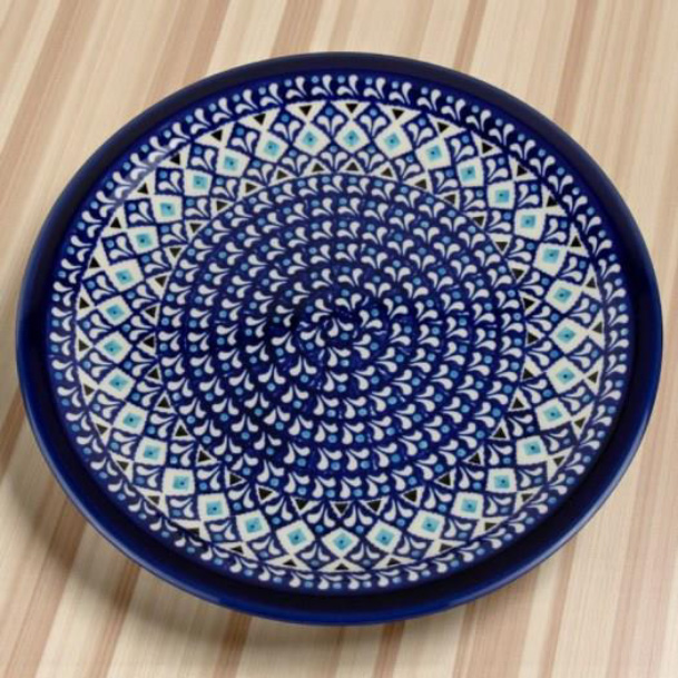 Polish pottery dinner plate