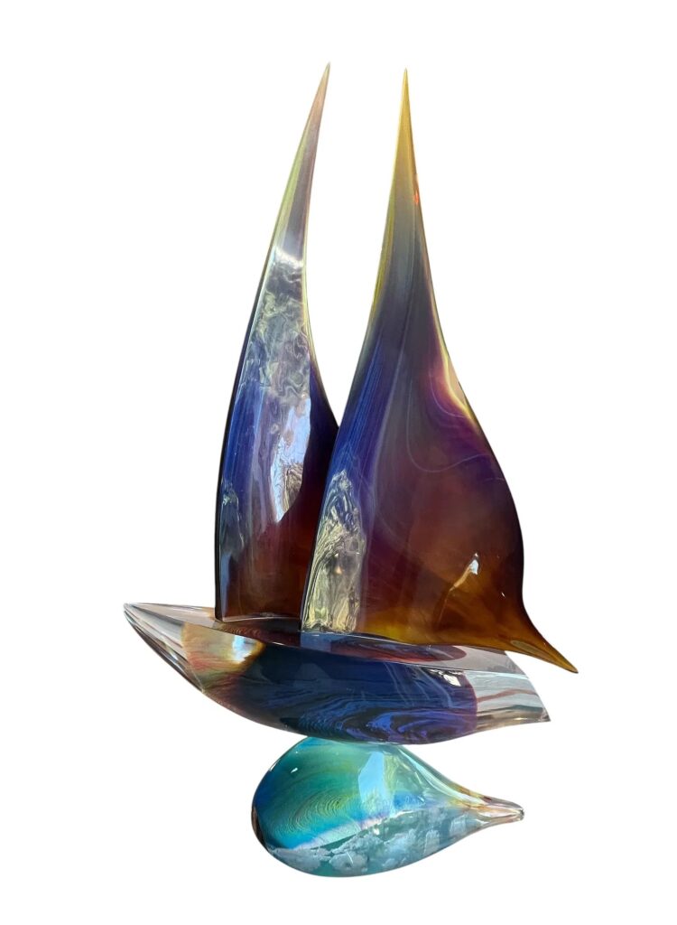 Glass Sail Boat