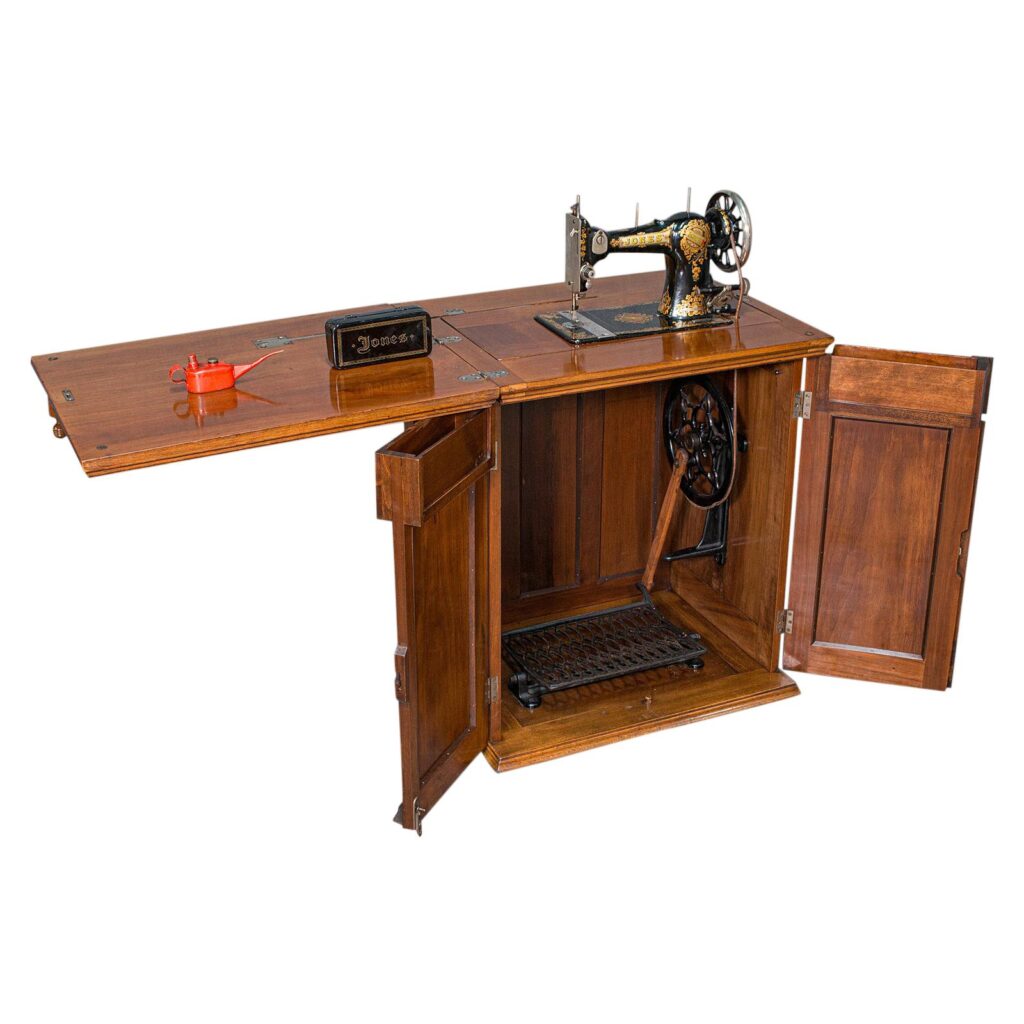Singer in a Built In Cabinet