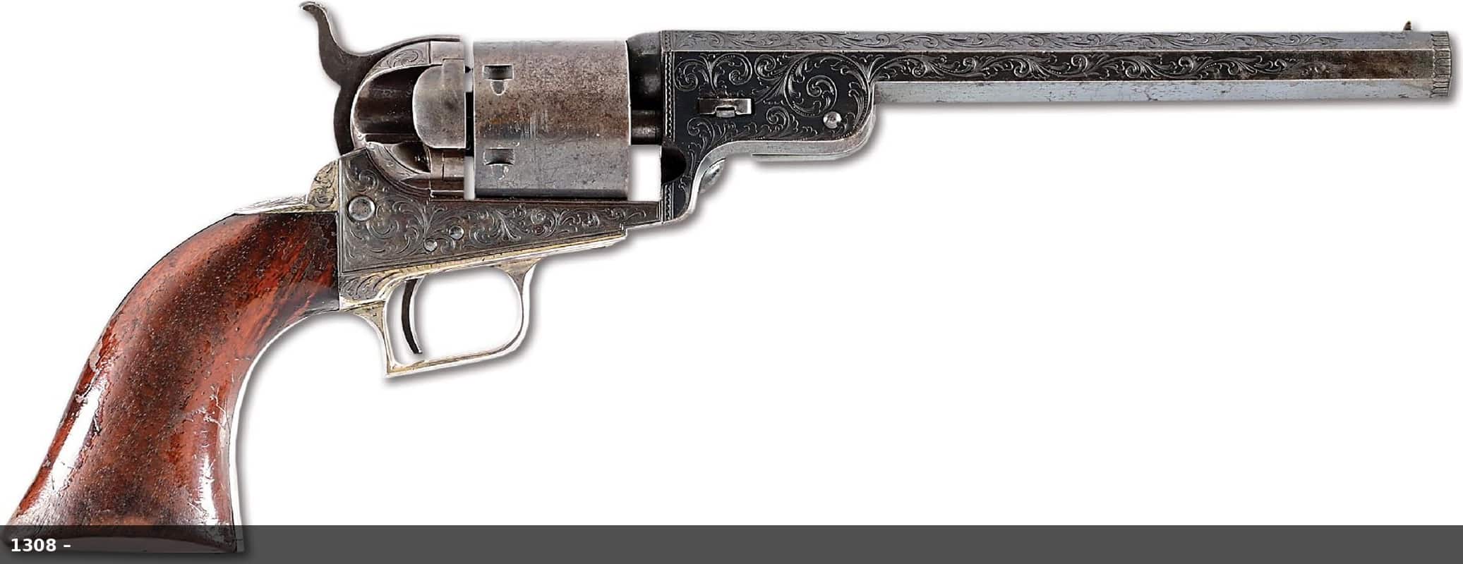Prototype Colt 1851 Navy conversion single-action revolver, Lot 1308