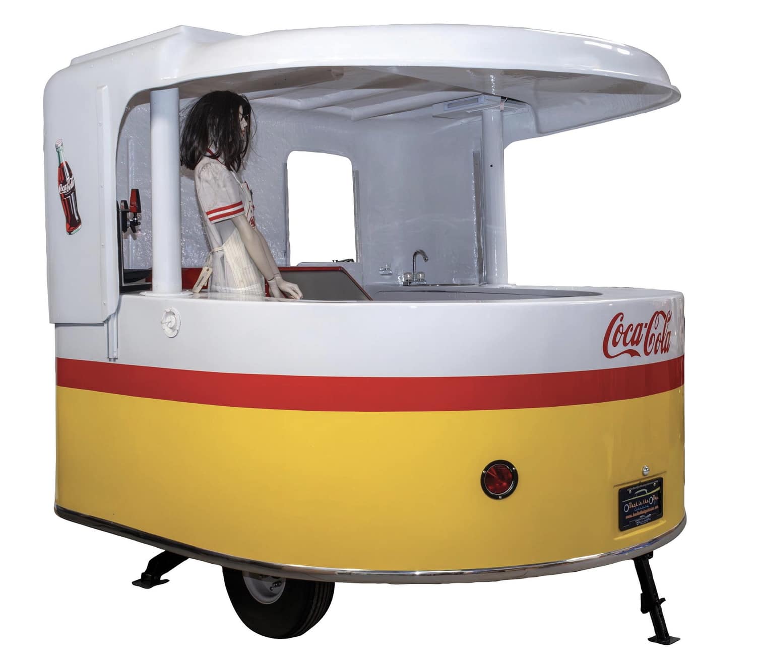 Lot 178: Rare restored Coca-Cola Roll-O-Vend trailer, 1960s