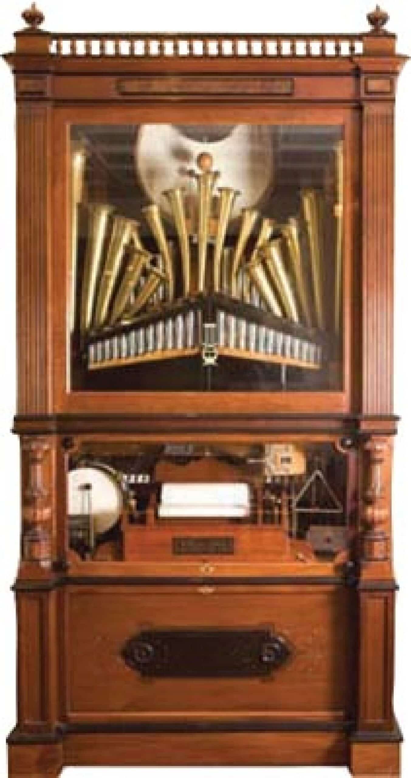 Circa-1870 Imhof and Mulke original pinned barrel orchestrion