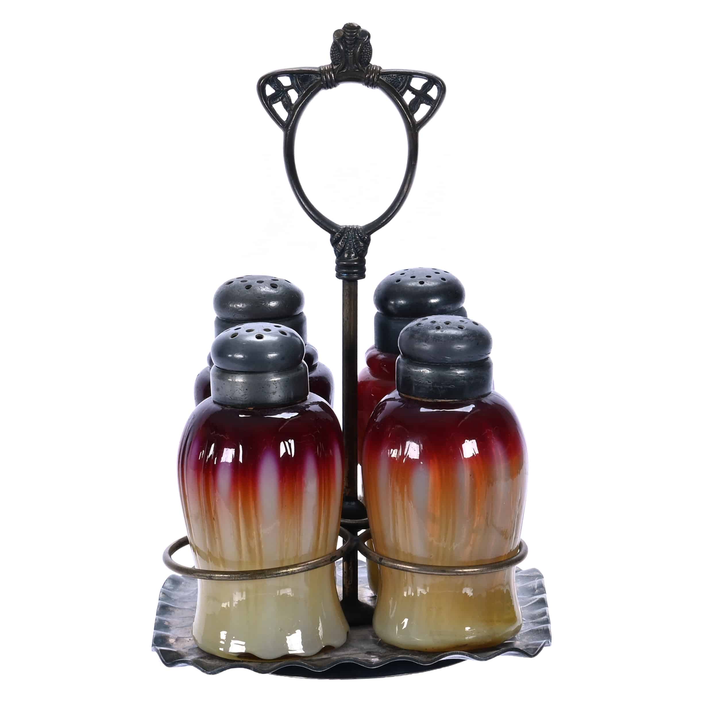Amberina condiment set