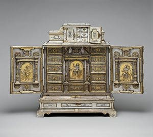 Cabinet by the workshop of Melchior Baumgartner, Augsburg, ca. 1655-59. The Metropolitan Museum of Art, Rogers Fund, 1903. Photo: Open Access, public domain.