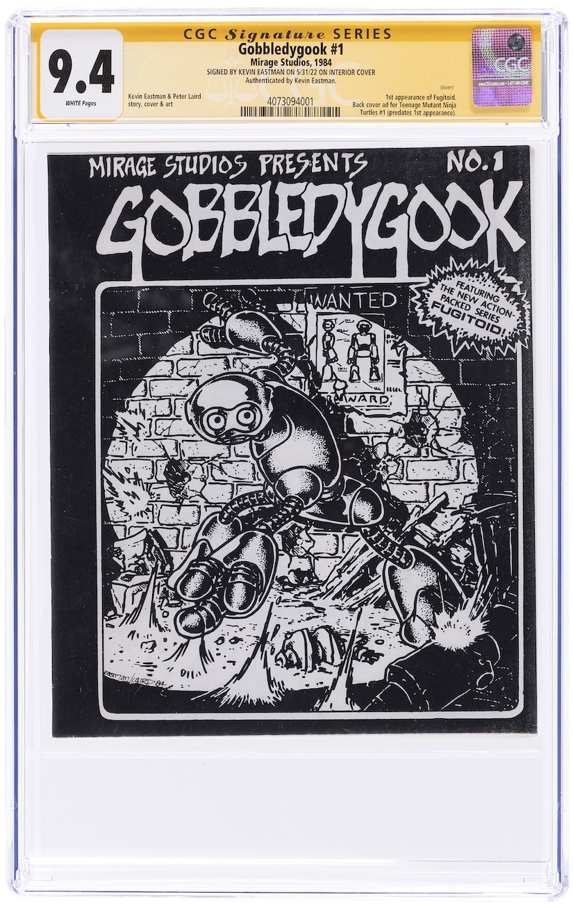 Lot 1: Gobbledygook #1, Mirage Studios, 1984, CGC 9.4