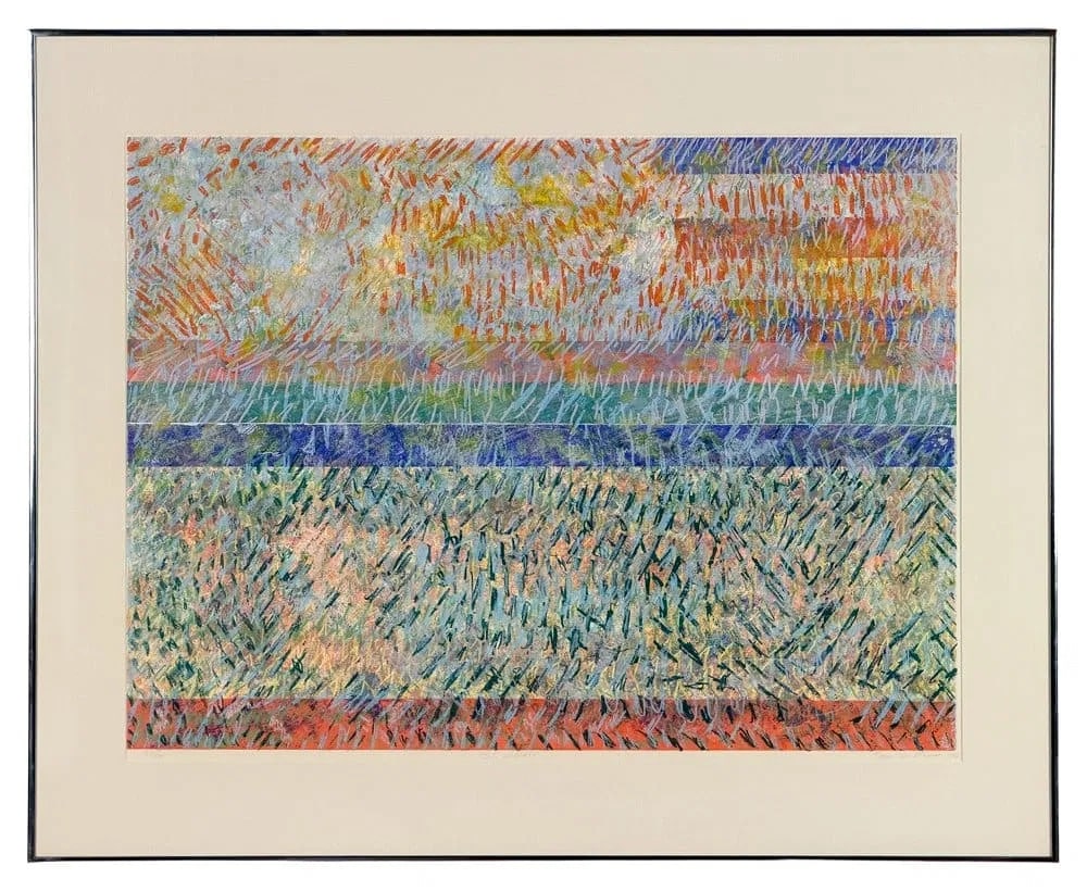 Sam Gilliam, St. Albans, silkscreen, 1976