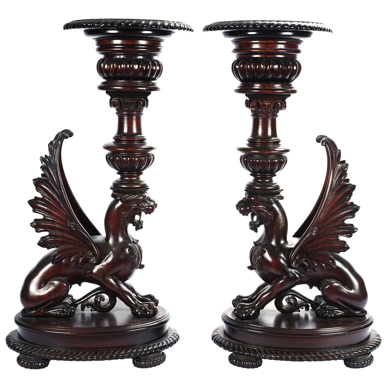 Mahogany fern stands
