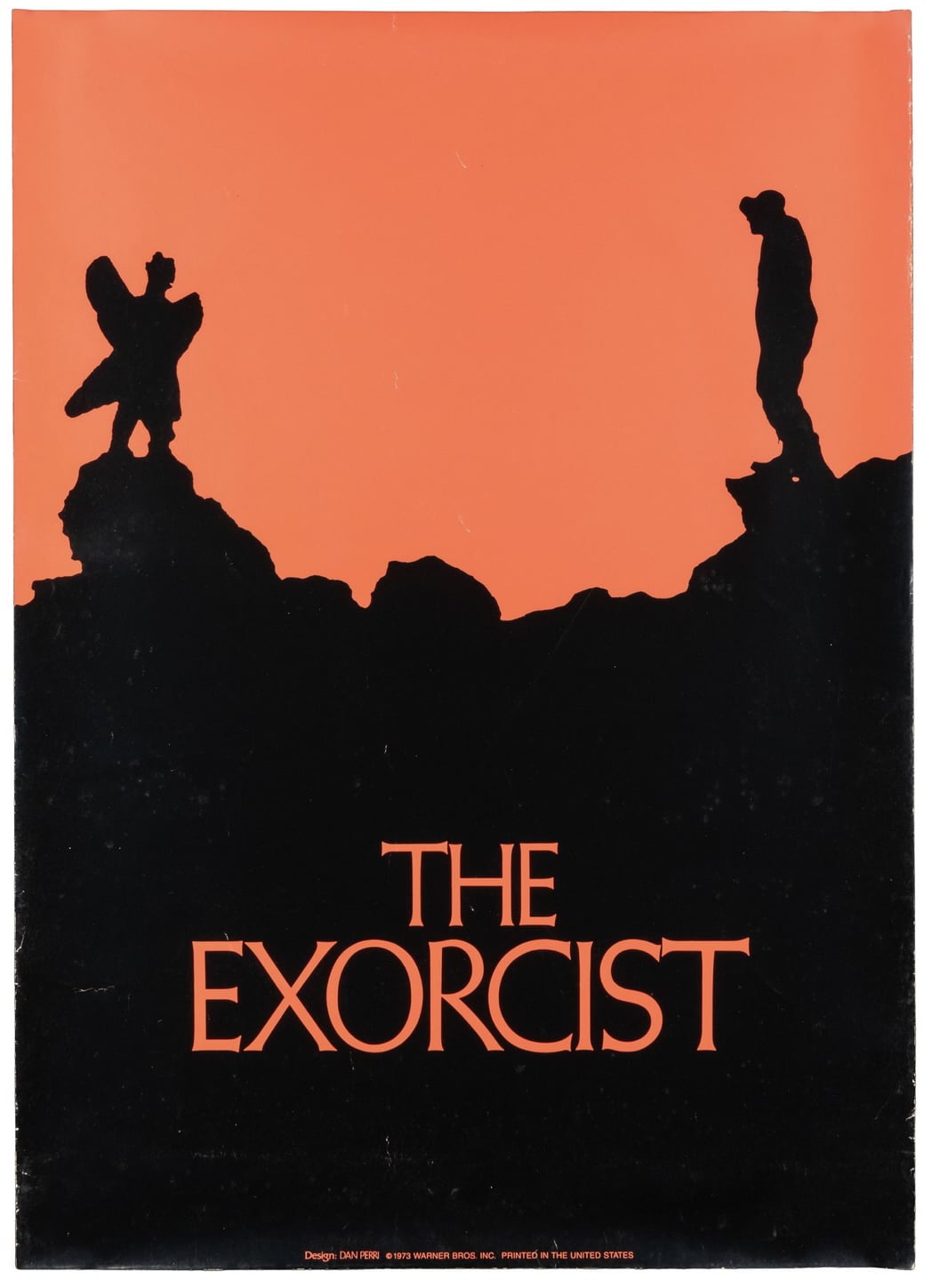 Lot 11: The Exorcist American Advance Poster (Warner Brothers, 1973), designed by Dan Perri