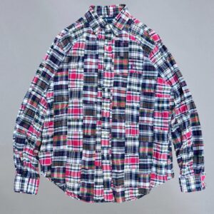 Ralph Lauren Patchwork Plaid Madras Button-Up Shirt