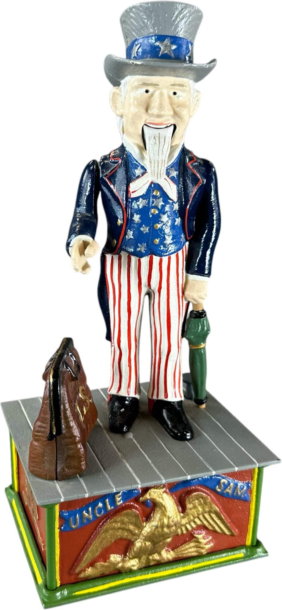 Uncle Sam mechanical bank, Sears Roebuck 1970 limited edition, number 60 of 99