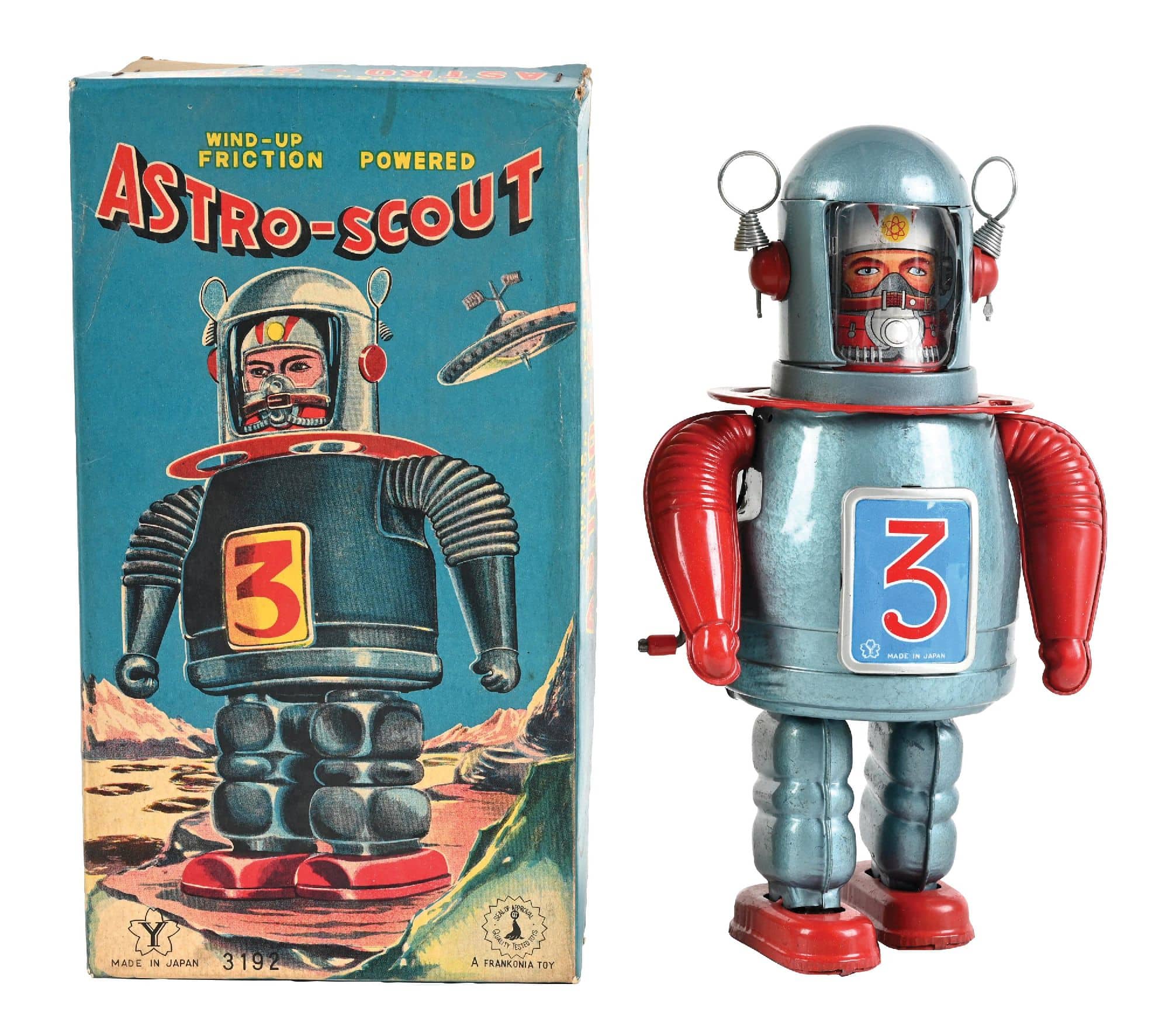 Original 1960s Yonezawa Astro-Scout toy in original box